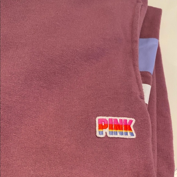 Pink by Victorias Secret light purple sweats size medium. - Picture 3 of 4
